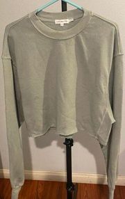 GOOD AMERICAN CROPPED SWEATSHIRT SZ SMALL