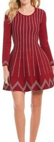 Gianni Bini Red Wine Kortni Sweater Dress