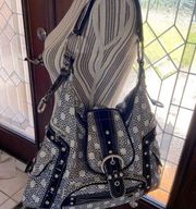 Kathy Van Zeeland Black & White Shoulder bag