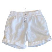 Eileen Fisher 100% Organic Cotton Shorts White Size Small