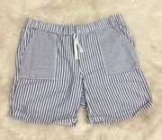 J. Jill Blue And White Striped Shorts