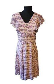 Pink Floral Dress Sz 6