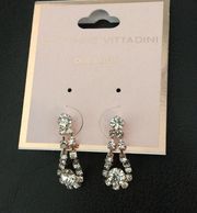 Elegant 1.25" Crystal Earrings, dainty & impressiv