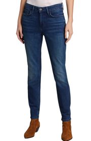 LAFAYETTE 148 Jeans Mercer High Rise Designer Denim Cotton Italy Dark Blue 30