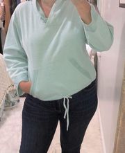 DELICATES medium vintage green crop sweatshirt