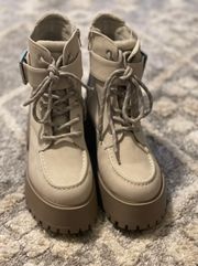 Tan Combat Booties