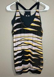 Oakley printed athletic tank top with built in sport bra women’s size small