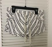 XL Cotton Drawstring Stripe Shorts