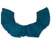 Eberjey Palm Green Ruffle Off Shoulder Bikini Top Size Large New