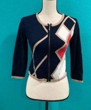 New with tags Carmen by Carmen Marc navy blue cardigan in size small