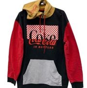 Vintage Rare Coca Cola block colored hoodie size Med