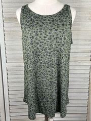 MAURICES Leopard Print Tank Top Green/Black-XL