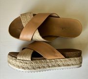 Tan Platform Sandals