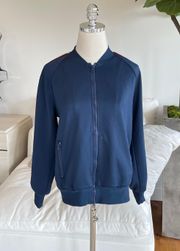 Pam & Gela Zip-Front Track Jacket in Navy