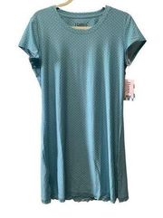 Hanes light blue night gown tee size S (3040A