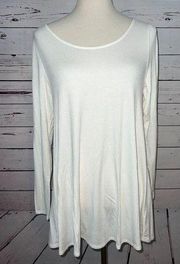Soft Surroundings Long sleeve tee Shirt Small Tunic T-Shirt Jersey 28062 Viscose