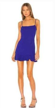 Lovers and Friends Teddy Mini Dress in Cobalt XS