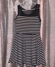 Black & White Stripped Dress | M