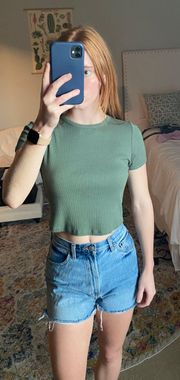 Top shop Ribbed Crop Top