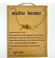 Swiftie Forever Taylor Swift Forever Album Necklace Gold tone