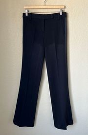 Black Wool Blend Trousers