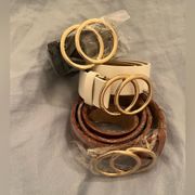 Set of 3 Double Ring Belts