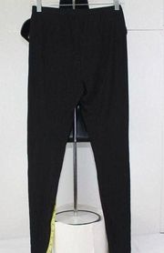 EILEEN FISHER Women's Size S/P Knit Skinny Leggings Mid Rise Pull On Solid Black