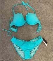 Victoria’s Secret waived teal bikini M