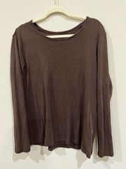 White Stag Womens Brown Blouse‎ Size XXL Long Sleeve