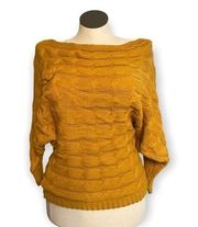 Yoins women’s acrylic chunky loose knit off shoulder fashion sweater Sz S