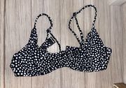 Blackbough Swim Black And White Polka dot Bikini Set