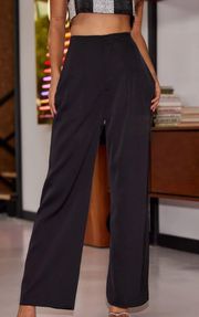 Black Satin Pants