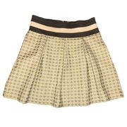 Maeve Womens M Gray light green High Waist polka dot Skirt Anthropologie EUC