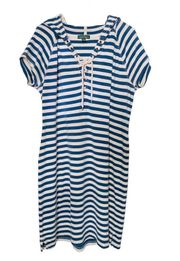 Polo Jeans Co. Blue & White Nautical Striped Dress