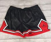 Jordan black red mesh standard fit basketball shorts size 1X