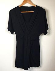 White House black market mini dress lined Faux Wrap Knit Womens Size XS