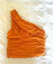 Orange One Shoulder Top