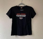 Harley Davidson y2k style baby t shirt size large with front graphic