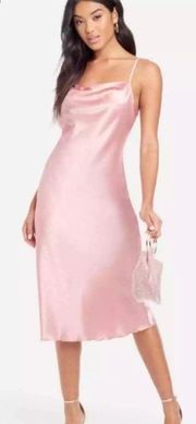 Blush Satin Slip Dress Size M NWT