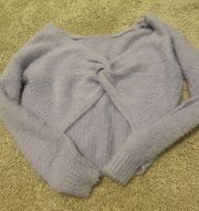 twist purple sweater 