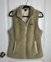 Patagonia  los gatos fuzzy zip up vest jacket size large women’s gorpcore