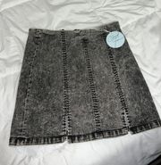 NWT Black denim skirt