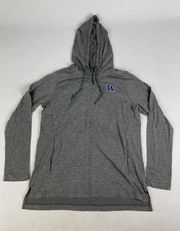 WASHINGTON HUSKIES Women's Hooded Long Sleeve Tee Shirt Medium New NWT Gray