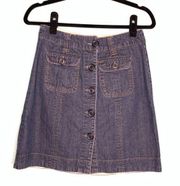 Natural Reflections Denim Skirt Size 2