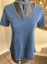 Loveriche Blue T Shirt Size Small