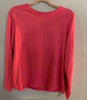 Pink long sleeve top