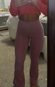 Pink Flare Leggings