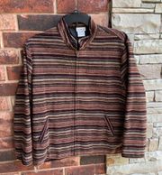 Striped Lined ZIP Jacket Wm XL