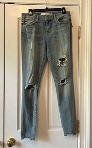 NWT Lovers + Friends Ricky Mid-Rise Skinny Jeans in Pacific