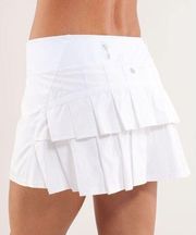 Lululemon Run: Pace Setter Skirt White Size 6